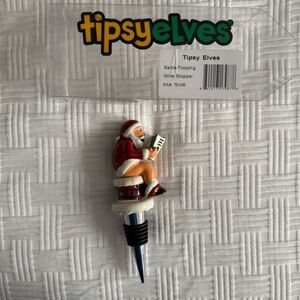 ❤️ Tipsy Elves Santa Pooping Wine Stopper